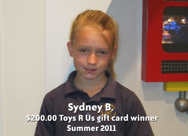 Sydney B - Summer 2011 winner