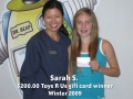 Sarah S - Winter 2009 winner