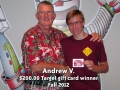 Andrew V - Fall 2012 winner